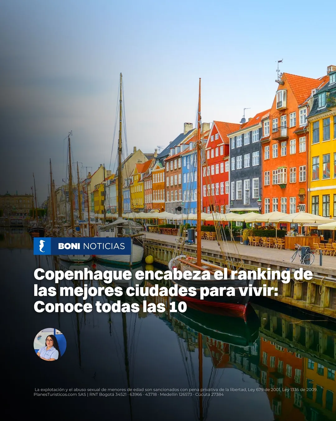 Casas de colores en el canal de Nyhavn, Copenhague