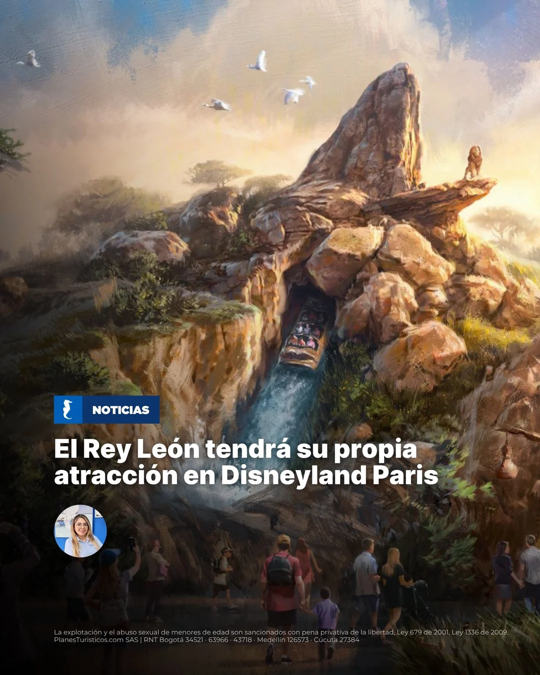 Atracción de El Rey León en Disney Adventure World, París