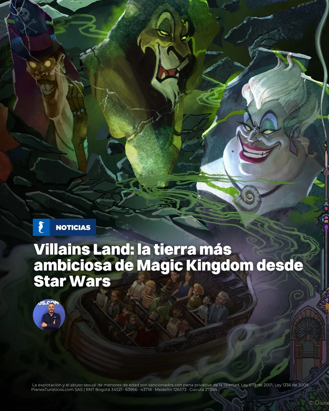 Anuncio de Villains Land, la nueva tierra de villanos de Magic Kingdom