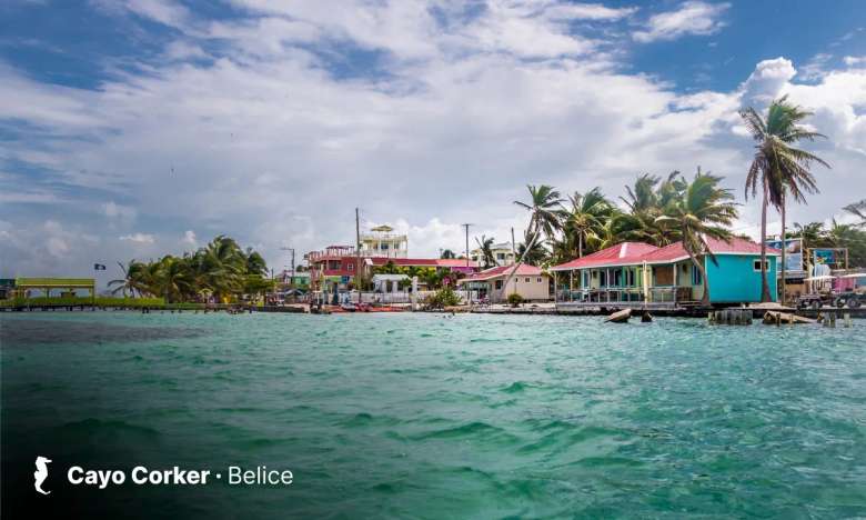 Costa en Cayo Caulker, Belice