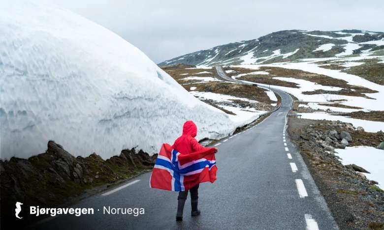 Carretera Escenica en Aurland, Noruega